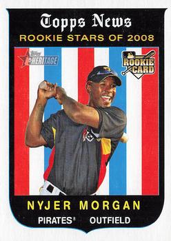 2008 Topps Heritage #136 Nyjer Morgan Front