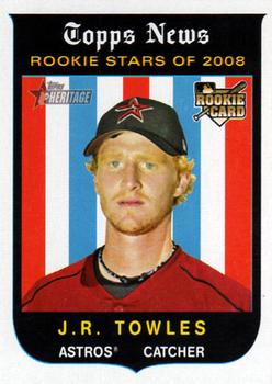 2008 Topps Heritage #144 J.R. Towles Front