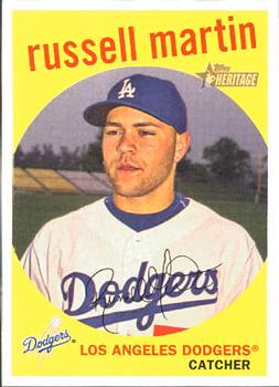2008 Topps Heritage #199 Russell Martin Front