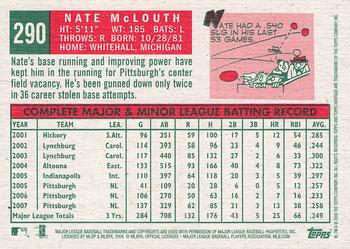 2008 Topps Heritage #290 Nate McLouth Back