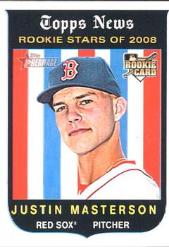 2008 Topps Heritage #545 Justin Masterson Front
