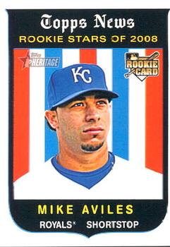 2008 Topps Heritage #561 Mike Aviles Front