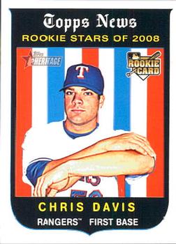 2008 Topps Heritage #671 Chris Davis Front