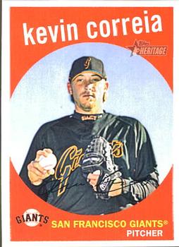 2008 Topps Heritage #698 Kevin Correia Front