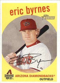 2008 Topps Heritage #3 Eric Byrnes Front