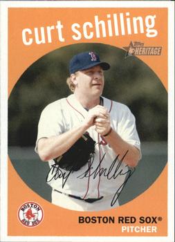 2008 Topps Heritage #12 Curt Schilling Front