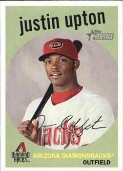 2008 Topps Heritage #54 Justin Upton Front