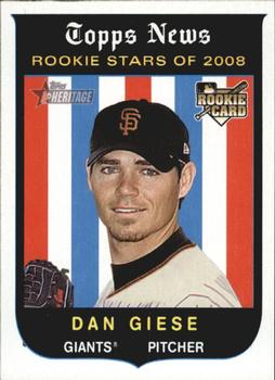 2008 Topps Heritage #126 Dan Giese Front