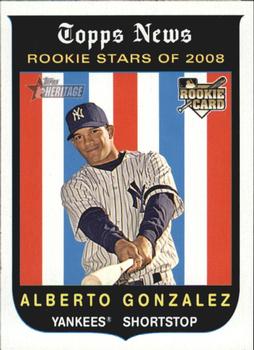 2008 Topps Heritage #127 Alberto Gonzalez Front