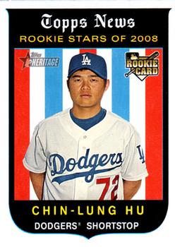 2008 Topps Heritage #130 Chin-Lung Hu Front