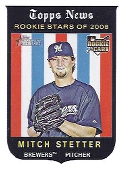 2008 Topps Heritage #135 Mitch Stetter Front