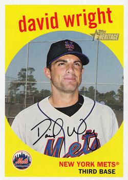 2008 Topps Heritage #224 David Wright Front