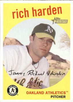 2008 Topps Heritage #226 Rich Harden Front