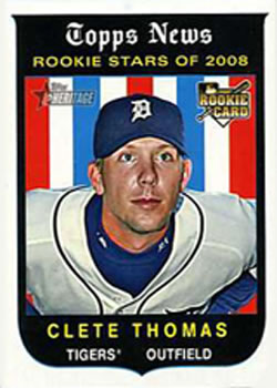 2008 Topps Heritage #551 Clete Thomas Front