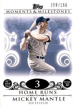 2008 Topps Moments & Milestones #5-3 Mickey Mantle Front