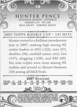 2008 Topps Moments & Milestones #10-1 Hunter Pence Back