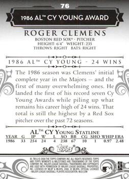 2008 Topps Moments & Milestones #76-24 Roger Clemens Back