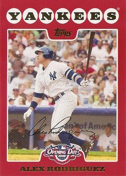 2008 Topps Opening Day #1 Alex Rodriguez Front
