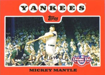 2008 Topps Opening Day #7 Mickey Mantle Front