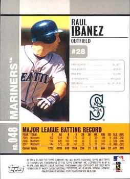 2008 Topps Co-Signers #048 Raul Ibanez Back