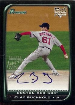 2008 Bowman #221 Clay Buchholz Front