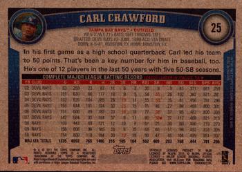 2011 Topps - Throwback #25 Carl Crawford Back