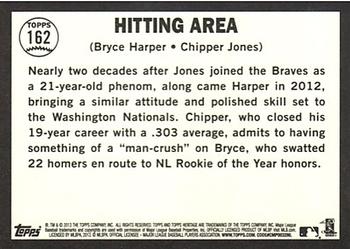 2013 Topps Heritage - Venezuelan #162 Bryce Harper - Chipper Jones Back