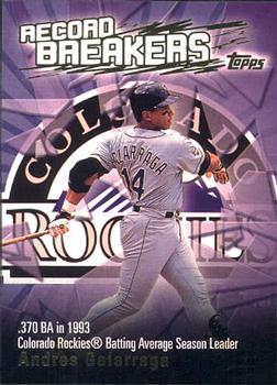 2003 Topps - Record Breakers (Series One) #RB-AG Andres Galarraga Front