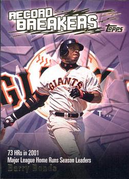 2003 Topps - Record Breakers (Series One) #RB-BB Barry Bonds Front