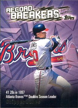 2003 Topps - Record Breakers (Series One) #RB-CJ Chipper Jones Front