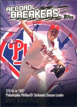 2003 Topps - Record Breakers (Series One) #RB-CS Curt Schilling Front