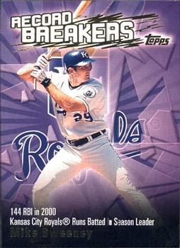 2003 Topps - Record Breakers (Series One) #RB-MS Mike Sweeney Front