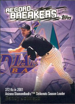 2003 Topps - Record Breakers (Series One) #RB-RJ Randy Johnson Front