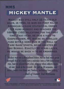 1996 Stadium Club - Mickey Mantle #MM5 Mickey Mantle Back