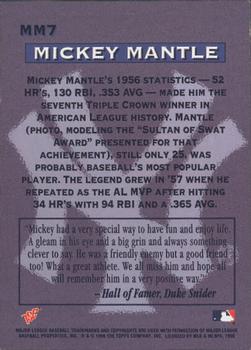 1996 Stadium Club - Mickey Mantle #MM7 Mickey Mantle Back