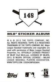 2013 Topps Stickers #148 Donovan Solano Back
