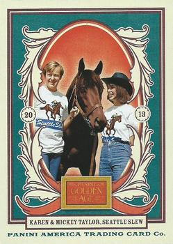 2013 Panini Golden Age #130 Seattle Slew / Karen Taylor / Mickey Taylor Front