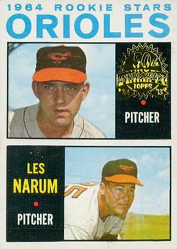 2013 Topps Heritage - 50th Anniversary Buybacks #418 Orioles 1964 Rookie Stars (Darold Knowles / Les Narum) Front