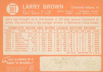 2013 Topps Heritage - 50th Anniversary Buybacks #301 Larry Brown Back