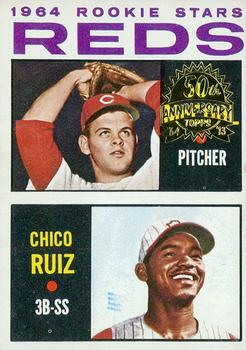 2013 Topps Heritage - 50th Anniversary Buybacks #356 Reds 1964 Rookie Stars (Bill McCool / Chico Ruiz) Front