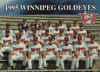 1995 R.E.L. Winnipeg Goldeyes #25 Team Photo Front