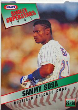 1995 Kraft Singles Superstars #29 Sammy Sosa Front