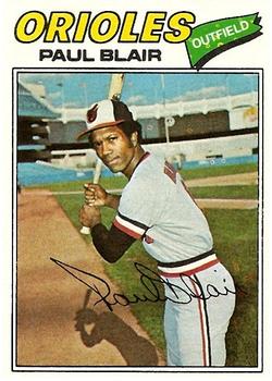 1977 Topps #313 Paul Blair Front