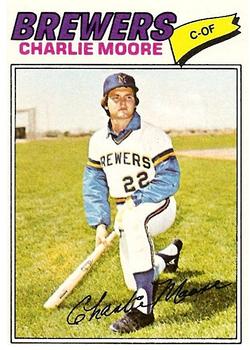 1977 Topps #382 Charlie Moore Front