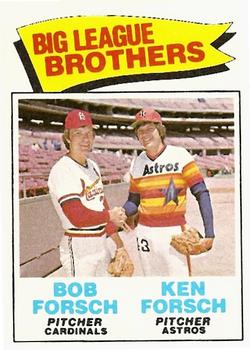 1977 Topps #632 Bob Forsch / Ken Forsch Front