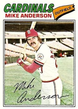 1977 Topps #72 Mike Anderson Front