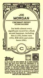 2013 Topps Gypsy Queen - Mini #63 Joe Morgan Back