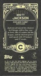 2013 Topps Gypsy Queen - Mini Black #18 Brett Jackson Back