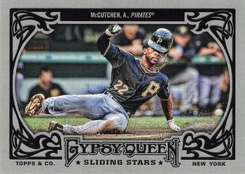 2013 Topps Gypsy Queen - Sliding Stars #SS-AM Andrew McCutchen Front