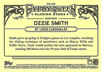 2013 Topps Gypsy Queen - Sliding Stars #SS-OS Ozzie Smith Back